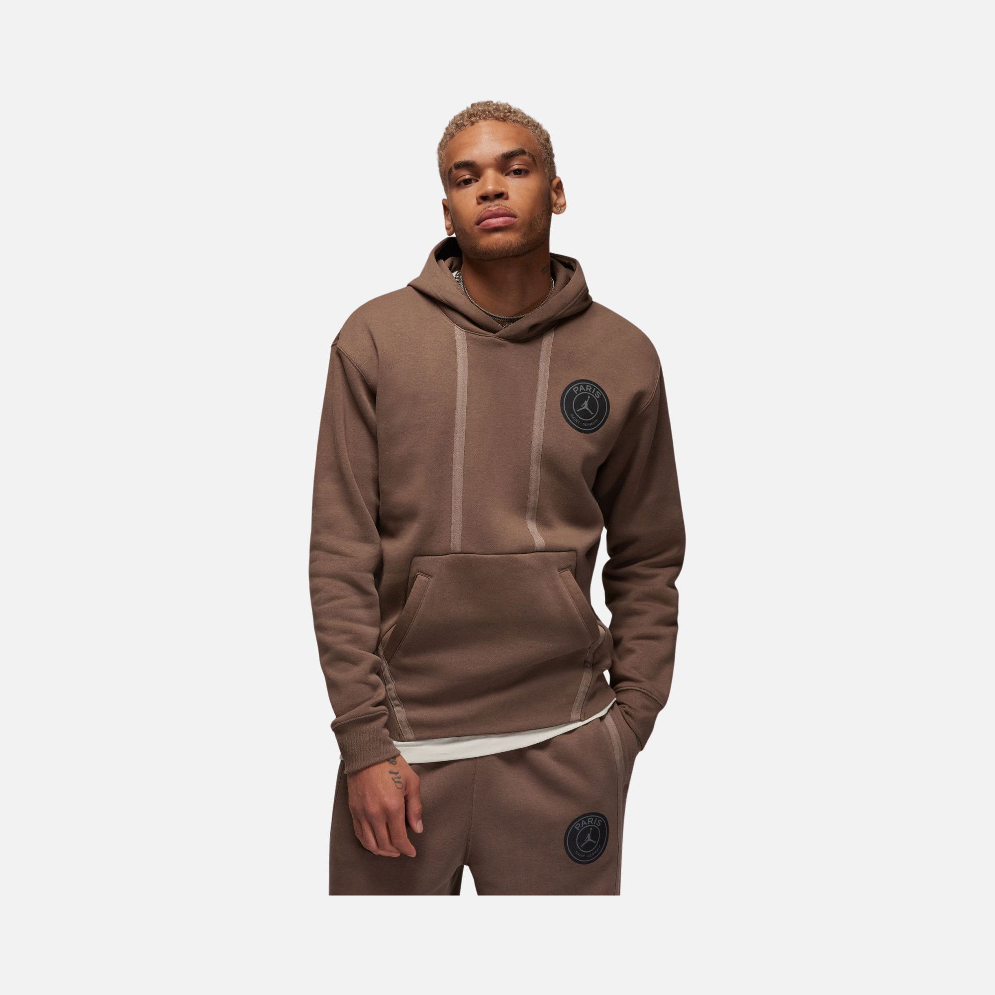 Nike Jordan Paris Saint-Germain HBR Fleece Pullover Hoodie Erkek Sweatshirt