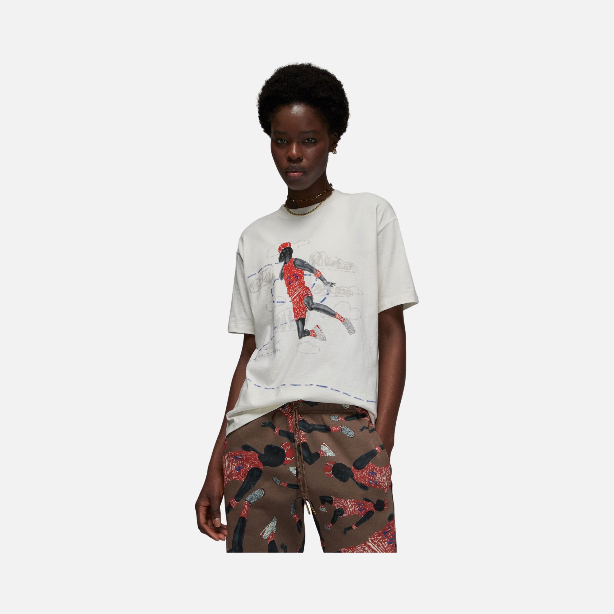 Nike Jordan Artist Series by Parker Duncan Short-Sleeve Kadın Tişört