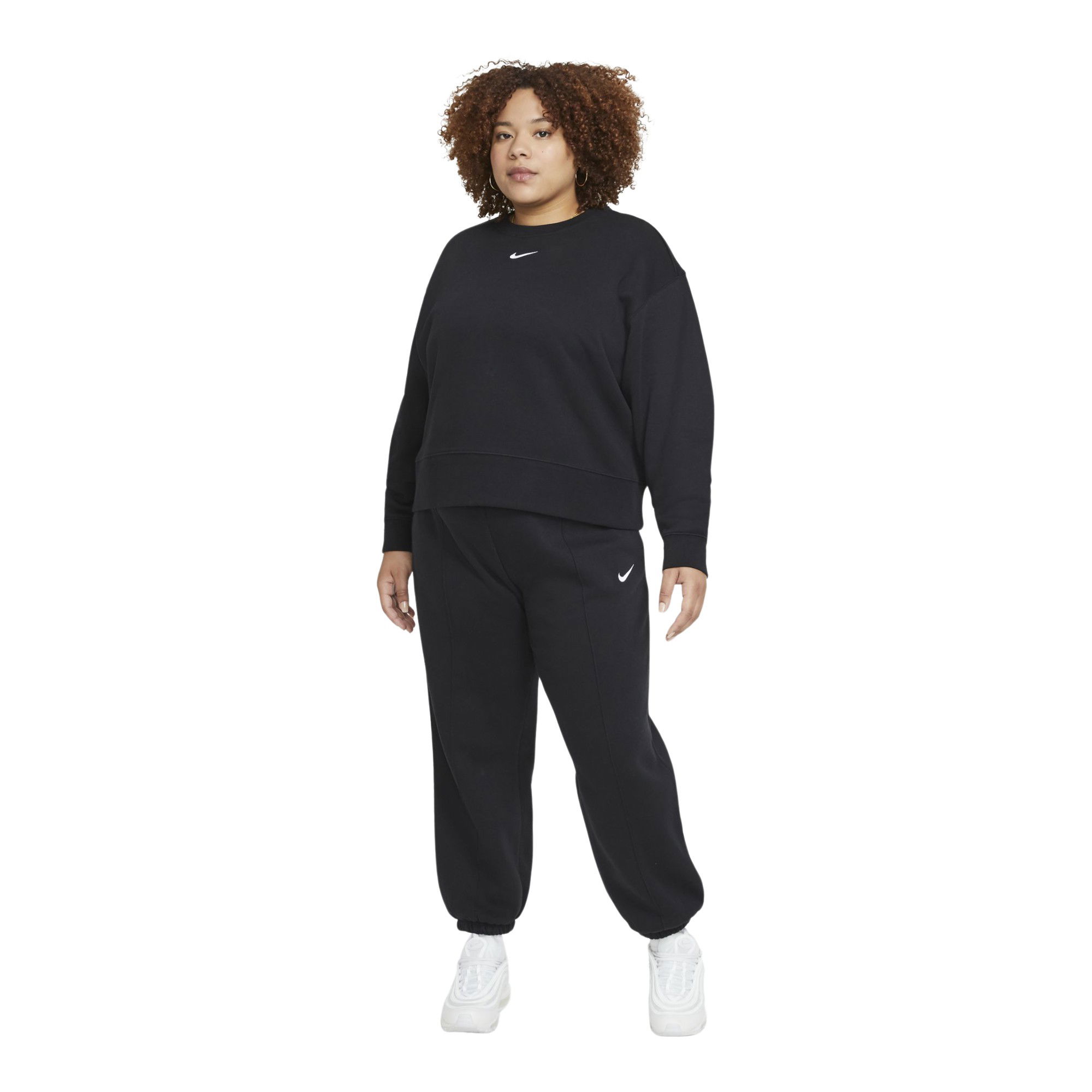 Nike Sportswear Collection Essentials Fleece Crew (Plus Size) Kadın Sweatshirt