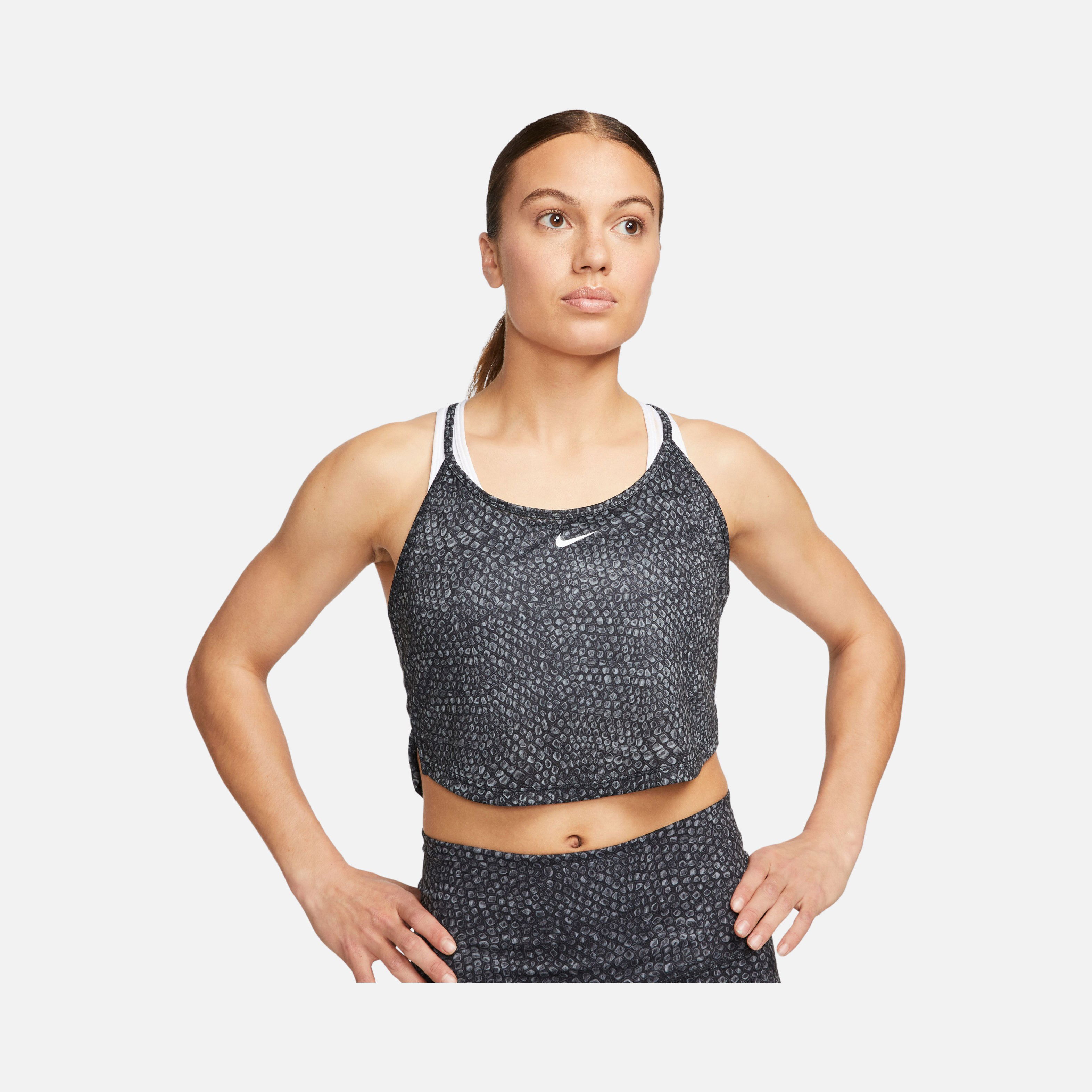 Nike Dri-Fit One Printed Crop Training Kadın Atlet