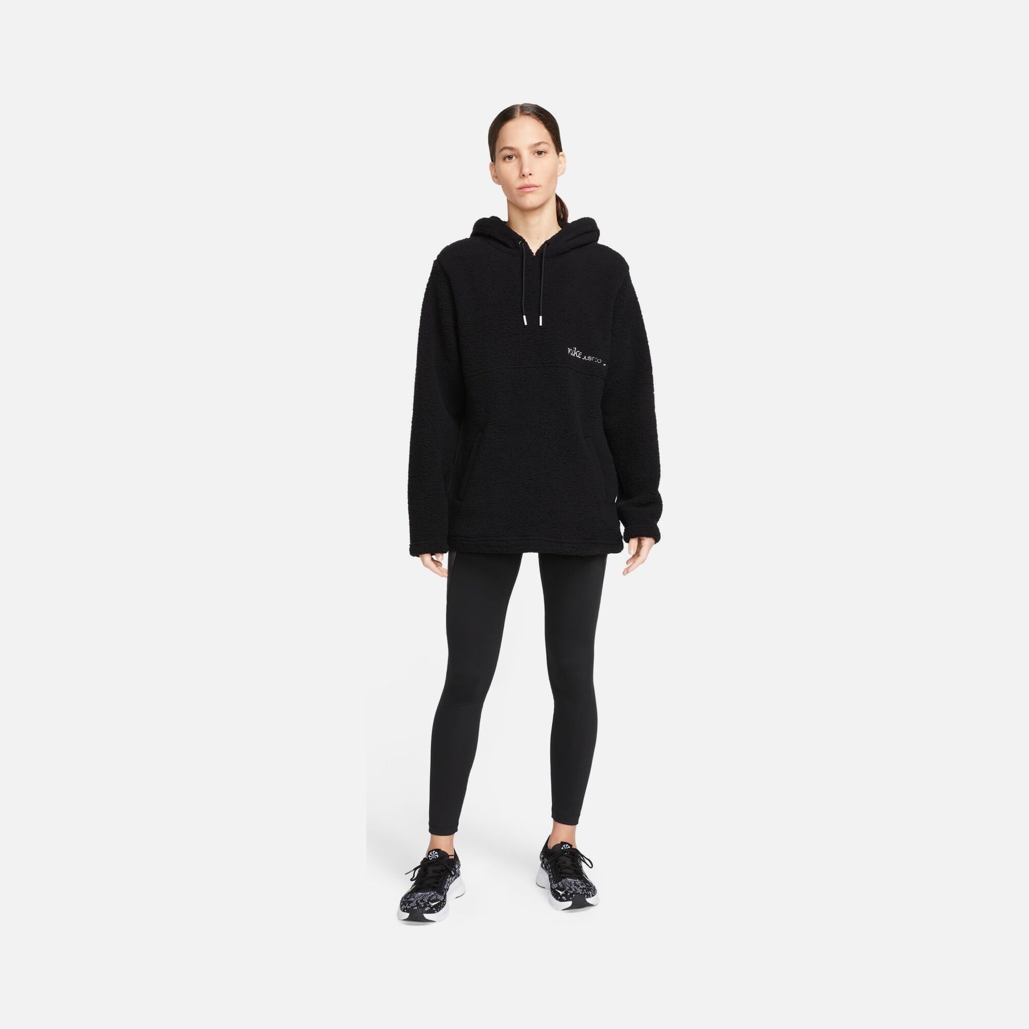 Nike Therma-Fit Cozy Fleece ''Just Do It'' Training Hoodie Kadın Sweatshirt