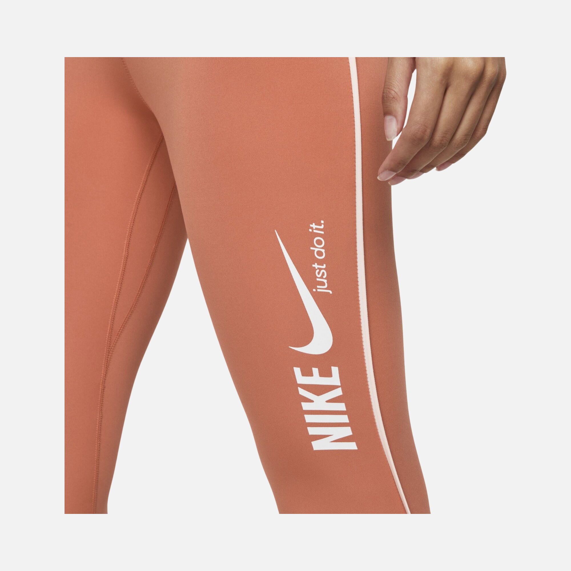 Nike Dri-Fit One ''Just Do It'' Graphic Mid- Rise 7/8 Training Kadın Tayt