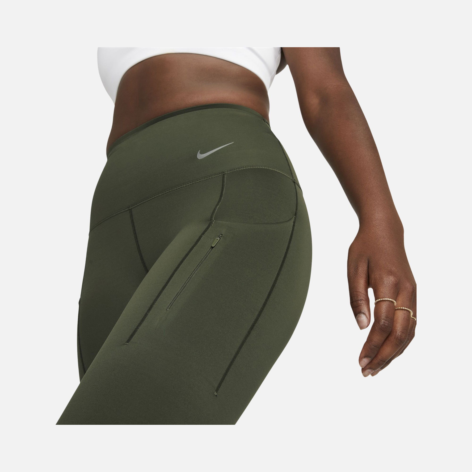 Nike Go Firm-Support High-Waisted With Pockets Running Kadın Tayt