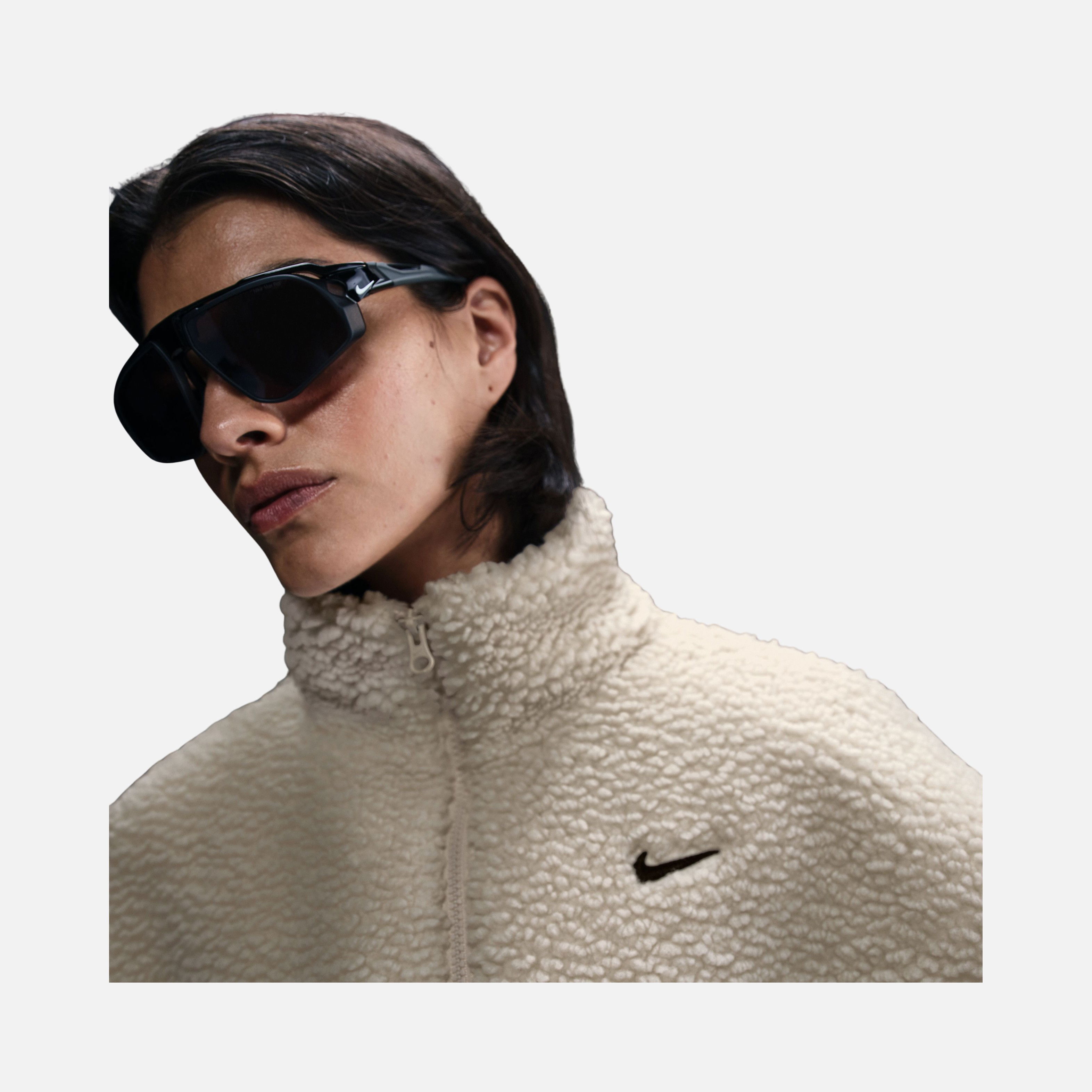 Nike Sportswear Essential Cozy Oversized Faux Fur and Ripstop Fabric Full-Zip Kadın Mont