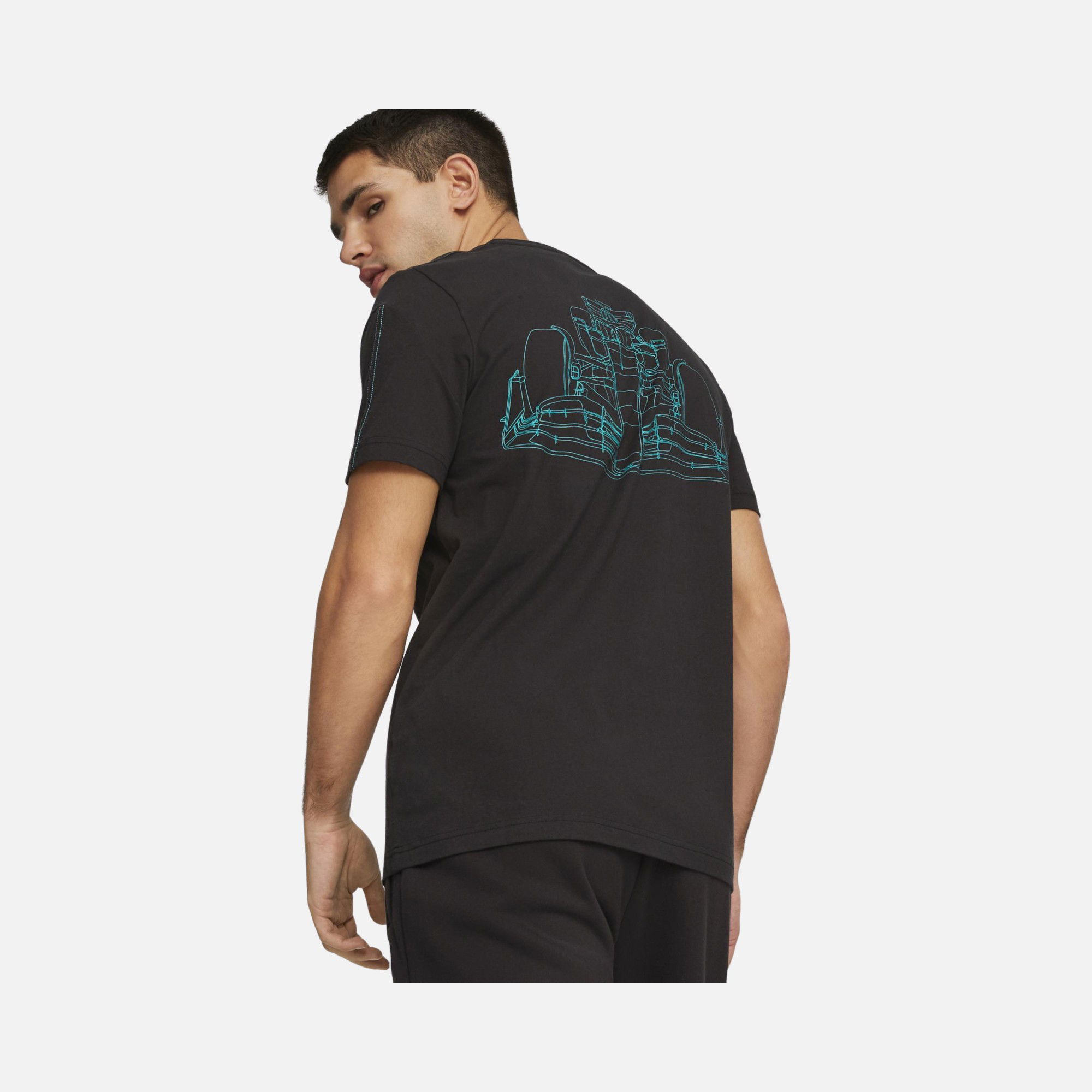 Puma Sportswear Mercedes-AMG Petronas Motorsport F1 Graphic Short-Seeve Erkek Tişört