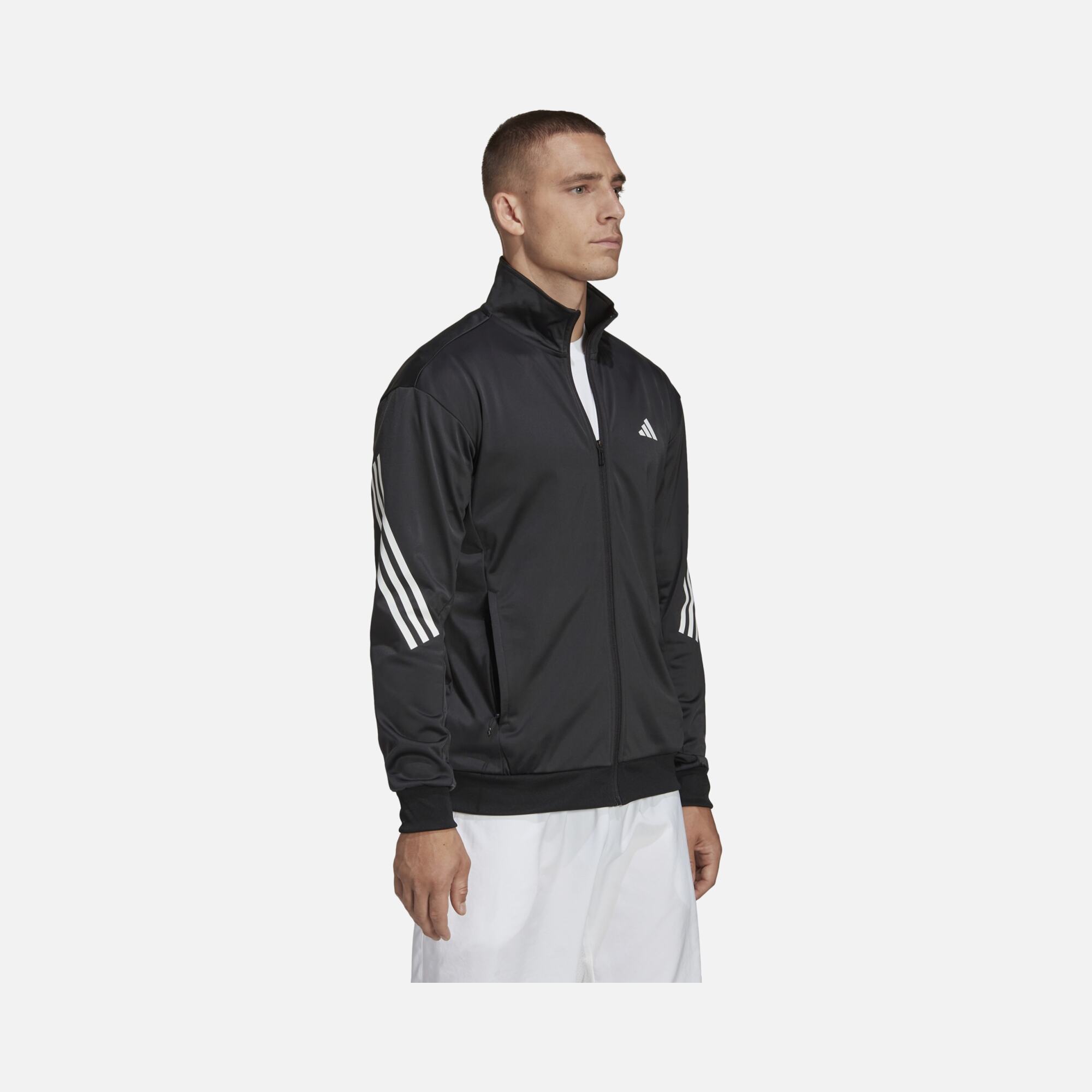 adidas 3-Stripes Knit Tennis Full-Zip Erkek Ceket