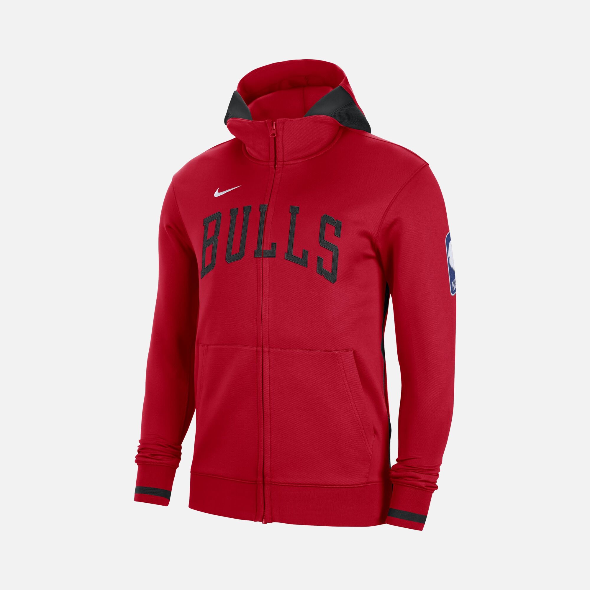 Nike Chicago Bulls Showtime Dri-Fit NBA Full-Zip Hoodie Erkek Sweatshirt