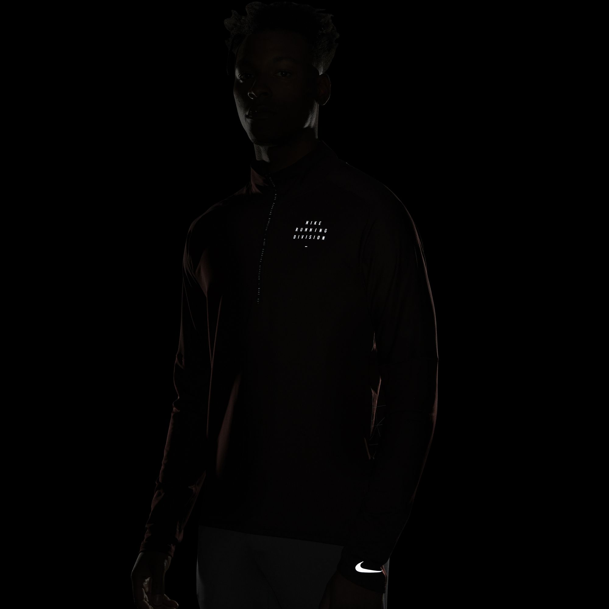 Nike Run Division 1/2-Zip Long-Sleeve Running Top Erkek Tişört