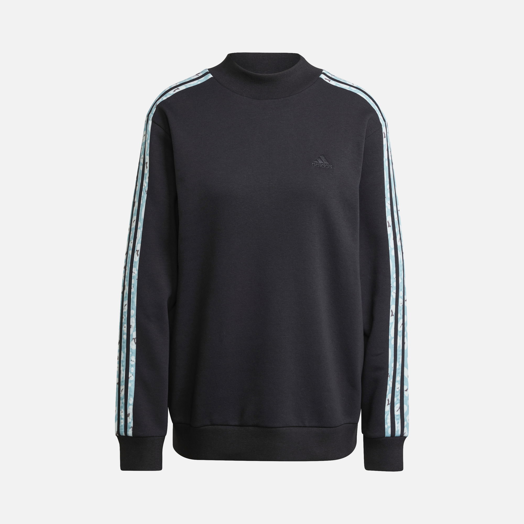 adidas Sportswear Essentials 3-Stripes Animal-Print Kadın Sweatshirt
