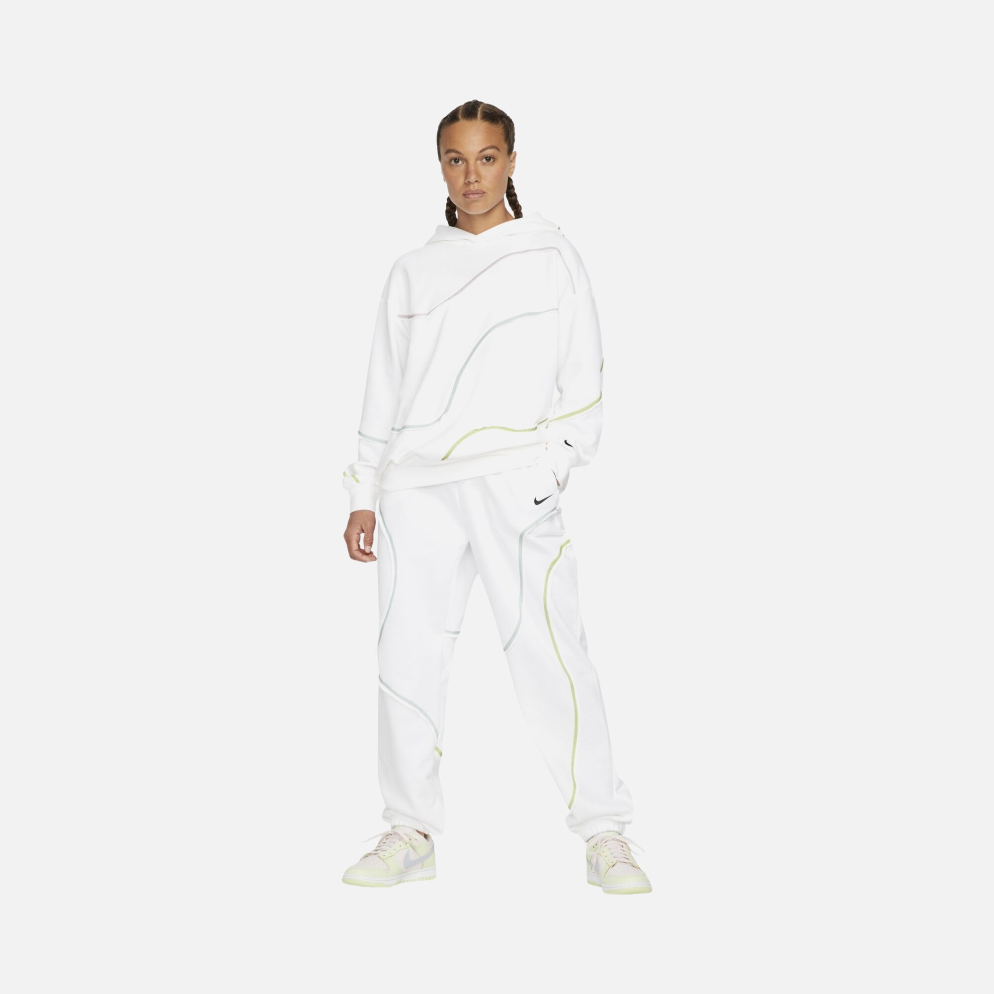Nike Sportswear Fleece Swirl Oversized Hoodie Kadın Sweatshirt