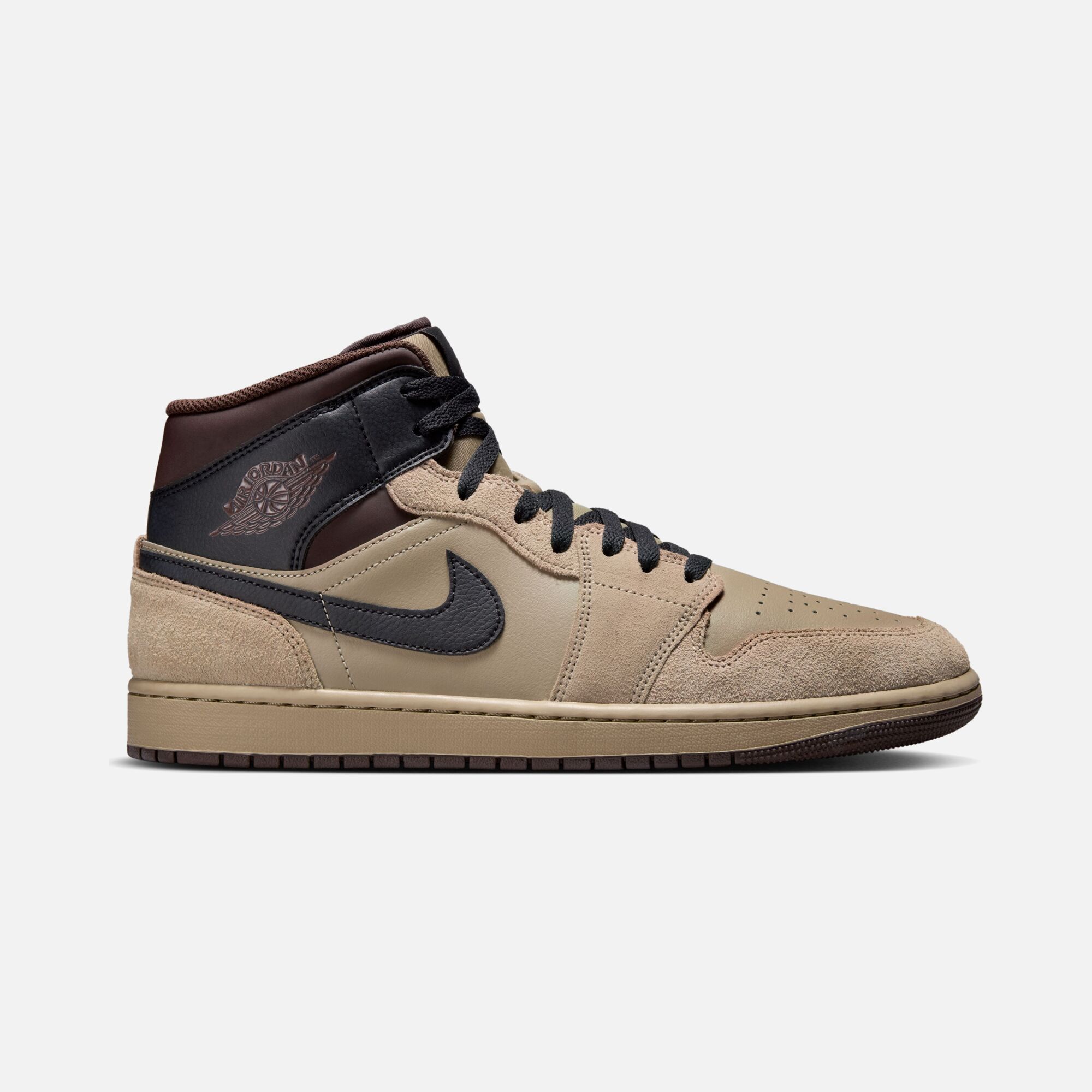 Nike Air Jordan 1 Mid ''Suede Details'' Erkek Spor Ayakkabı