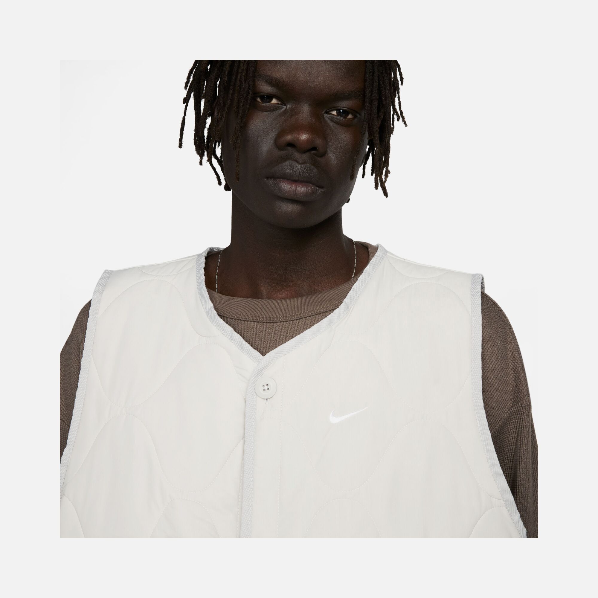 Nike Life Woven Insulated Military Quilted Full Button Erkek Yelek