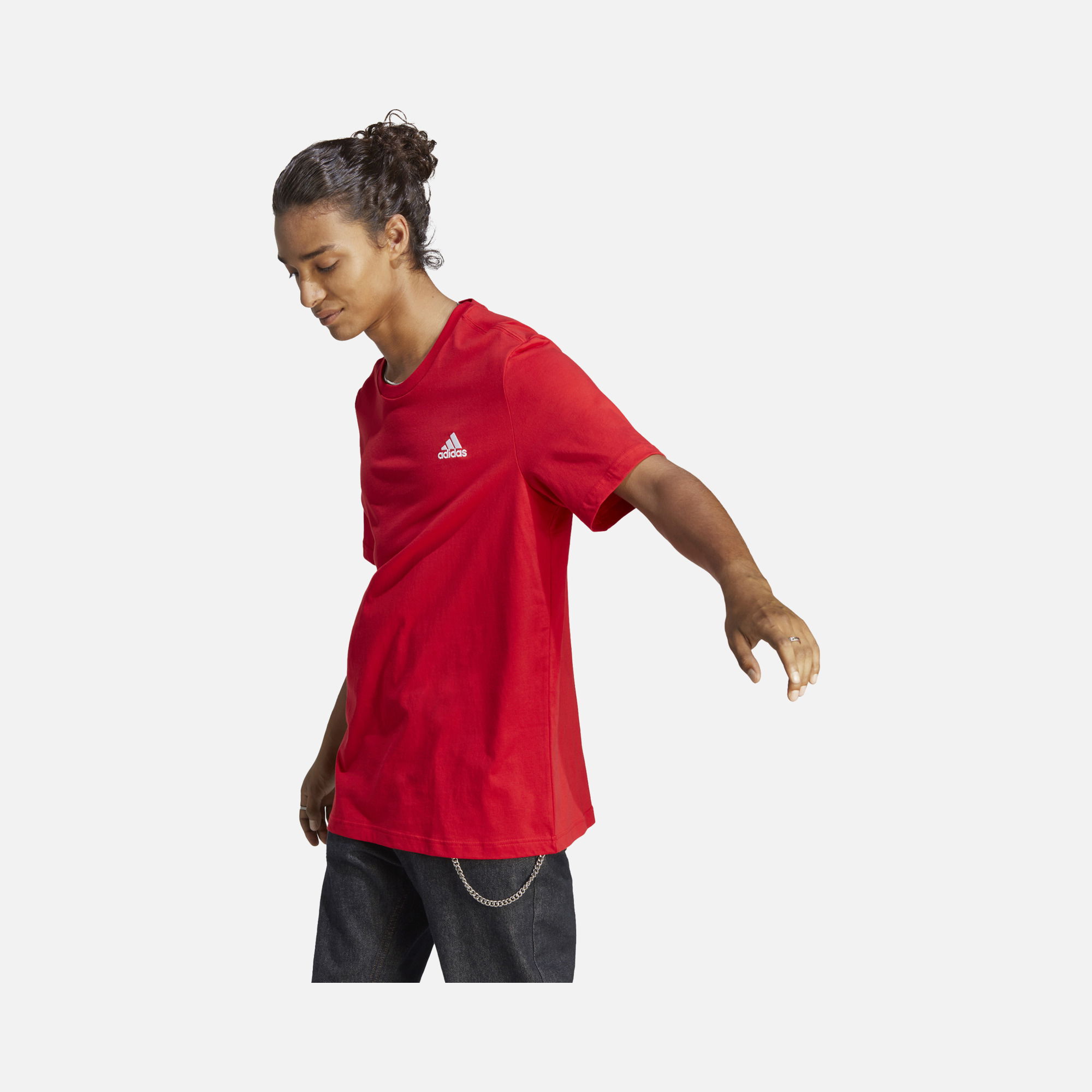 adidas Essentials Single Jersey Embroidered Small Logo Short-Sleeve Erkek Tişört