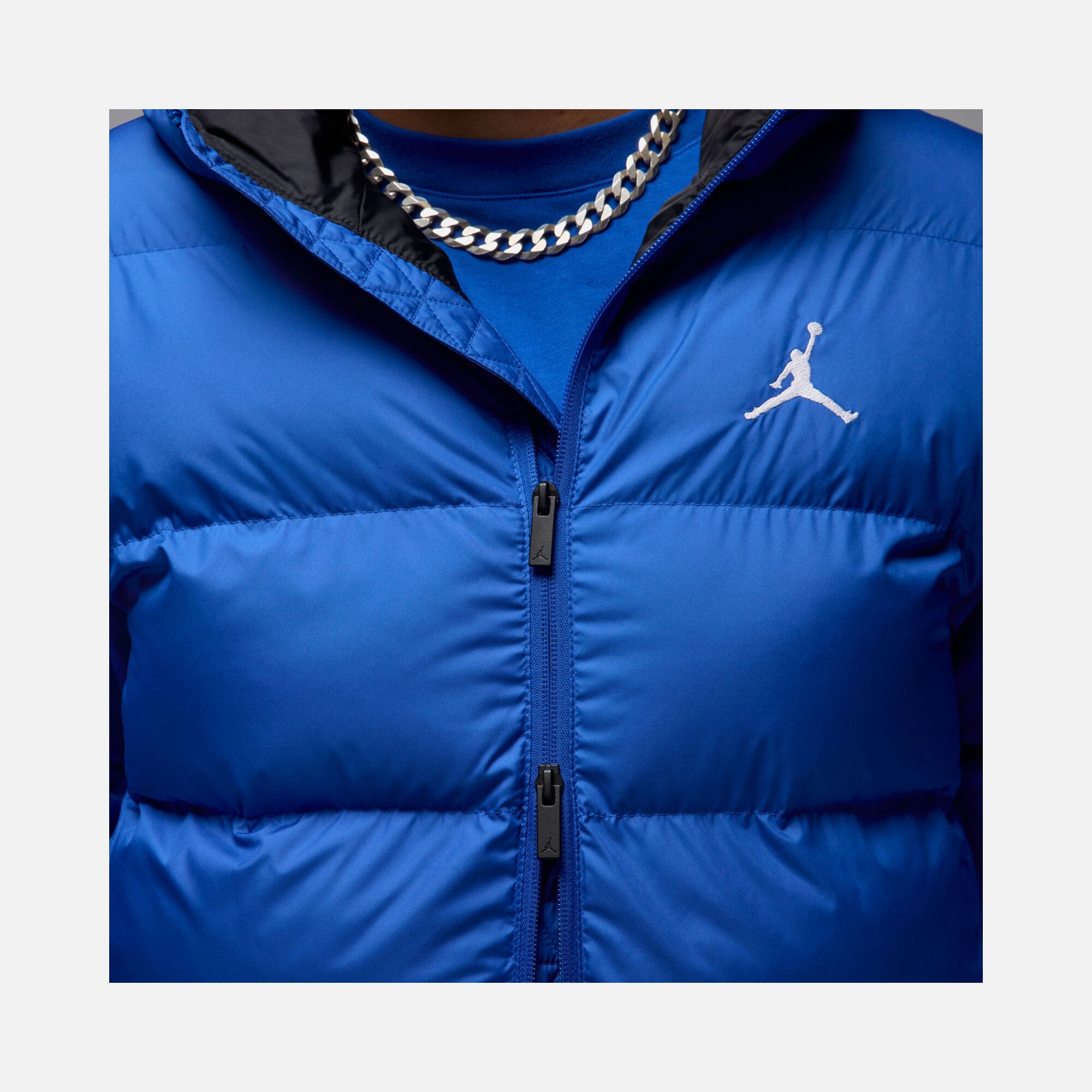 Nike Jordan Brooklyn Therma-Fit Essentials Core Puffer Full-2 Way Zipper Hoodie Erkek Mont
