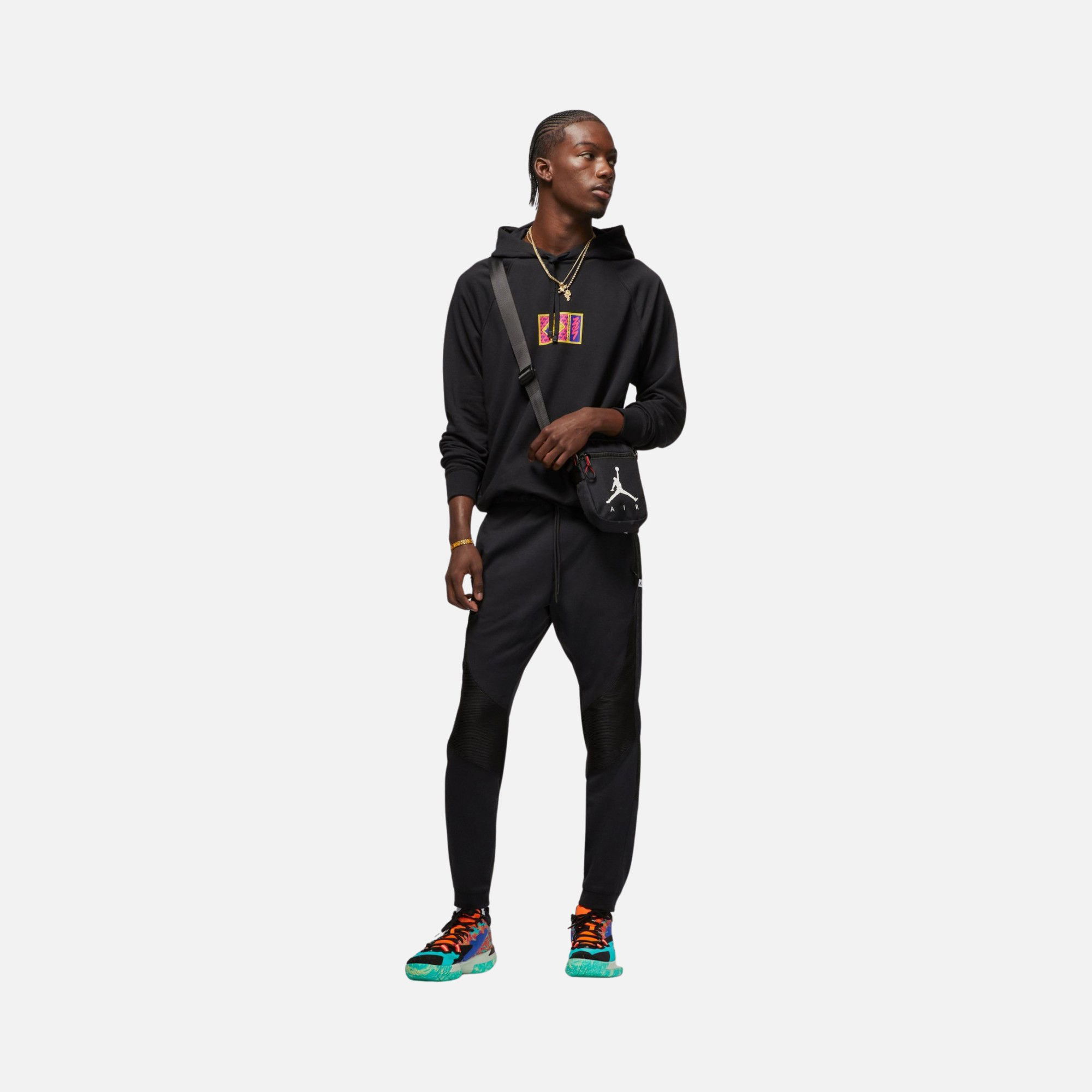 Nike Jordan Dri-Fit x Zion French Terry Pullover Hoodie Erkek Sweatshirt