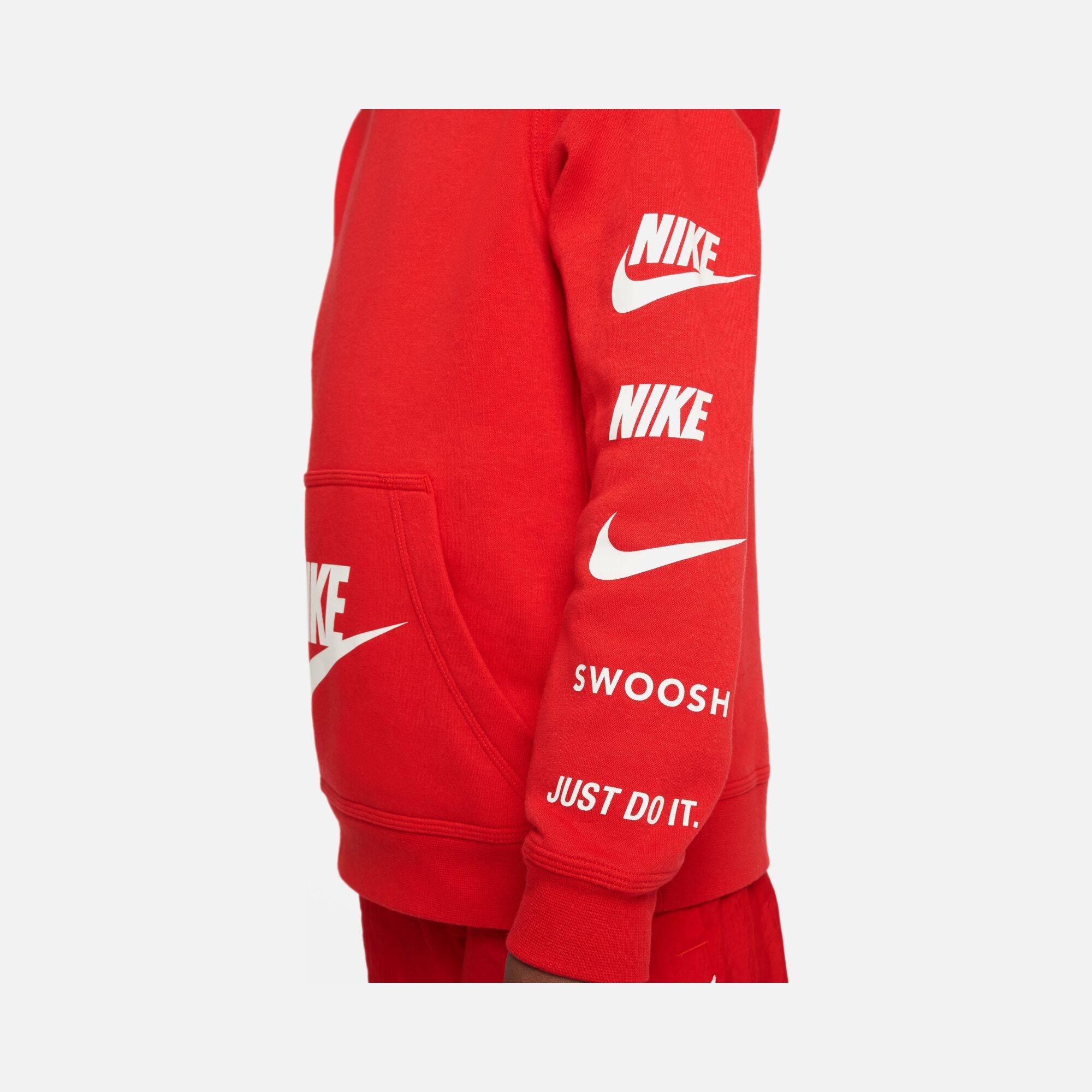 Nike Sportswear Standard Issue ''Multi Logo Graphic'' Pullover Hoodie (Boys') Çocuk Sweatshirt