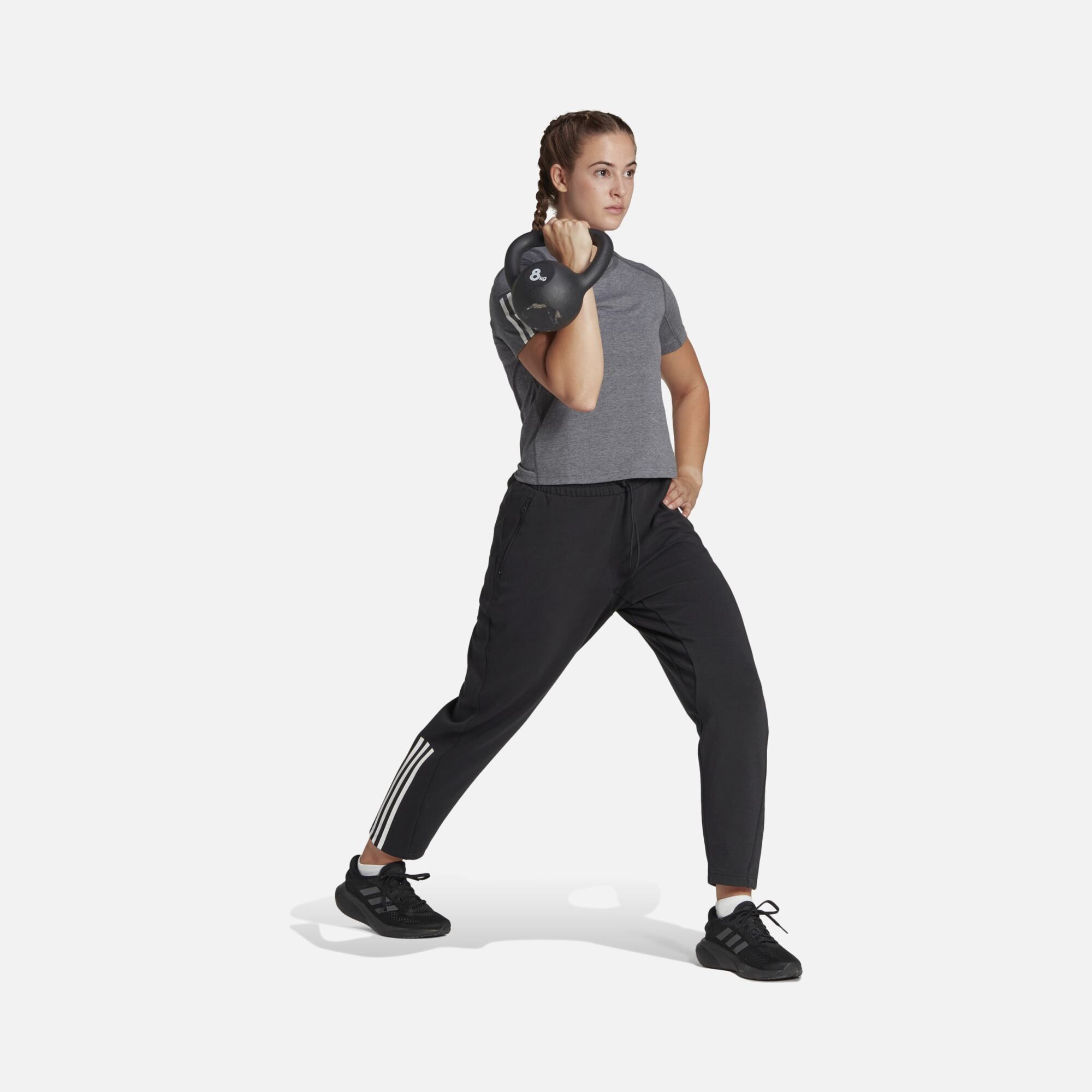 adidas Train Essentials Regular-Fit Cotton Training Kadın Eşofman Altı