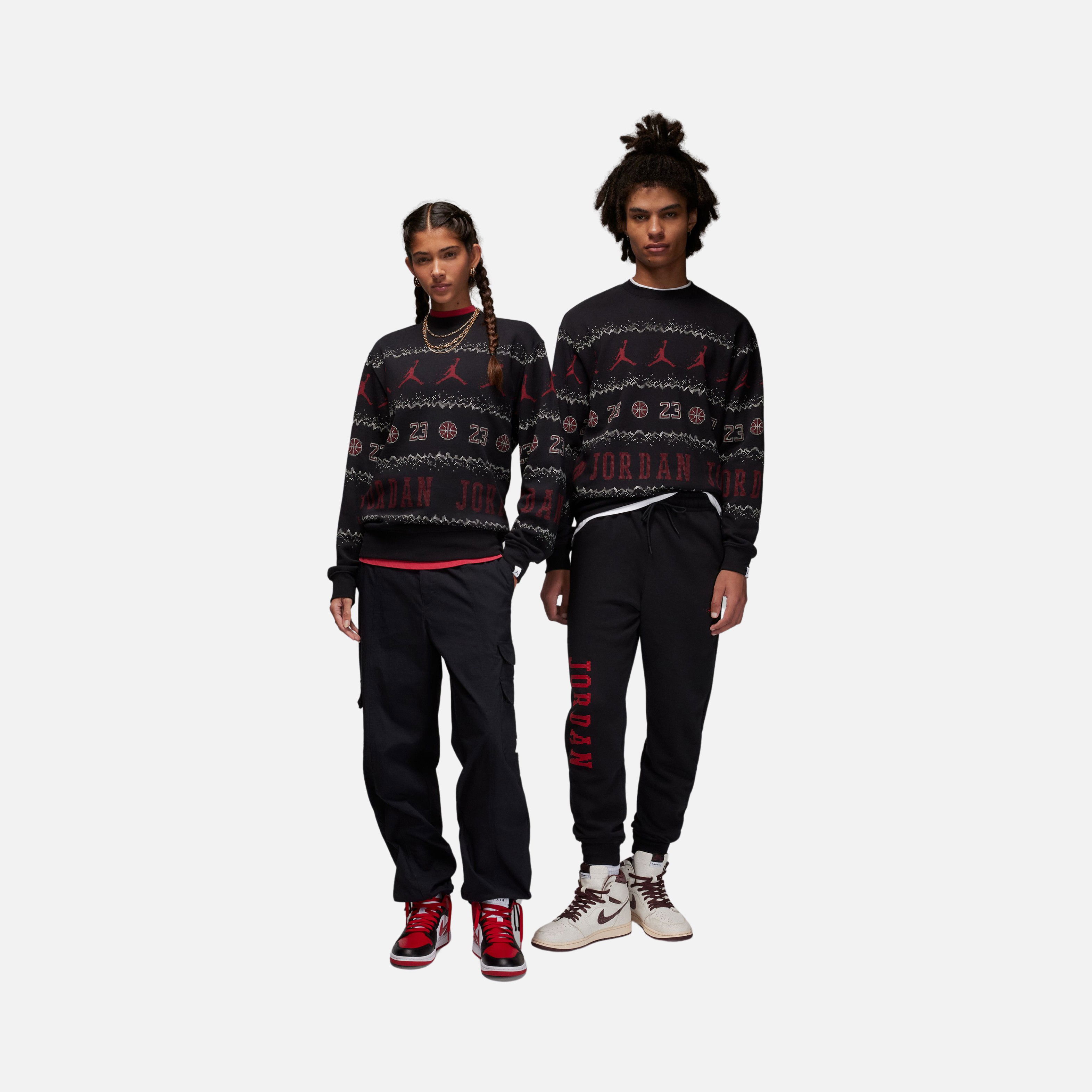 Nike Jordan Essentials MMBR Holiday Fleece Crew Erkek Sweatshirt