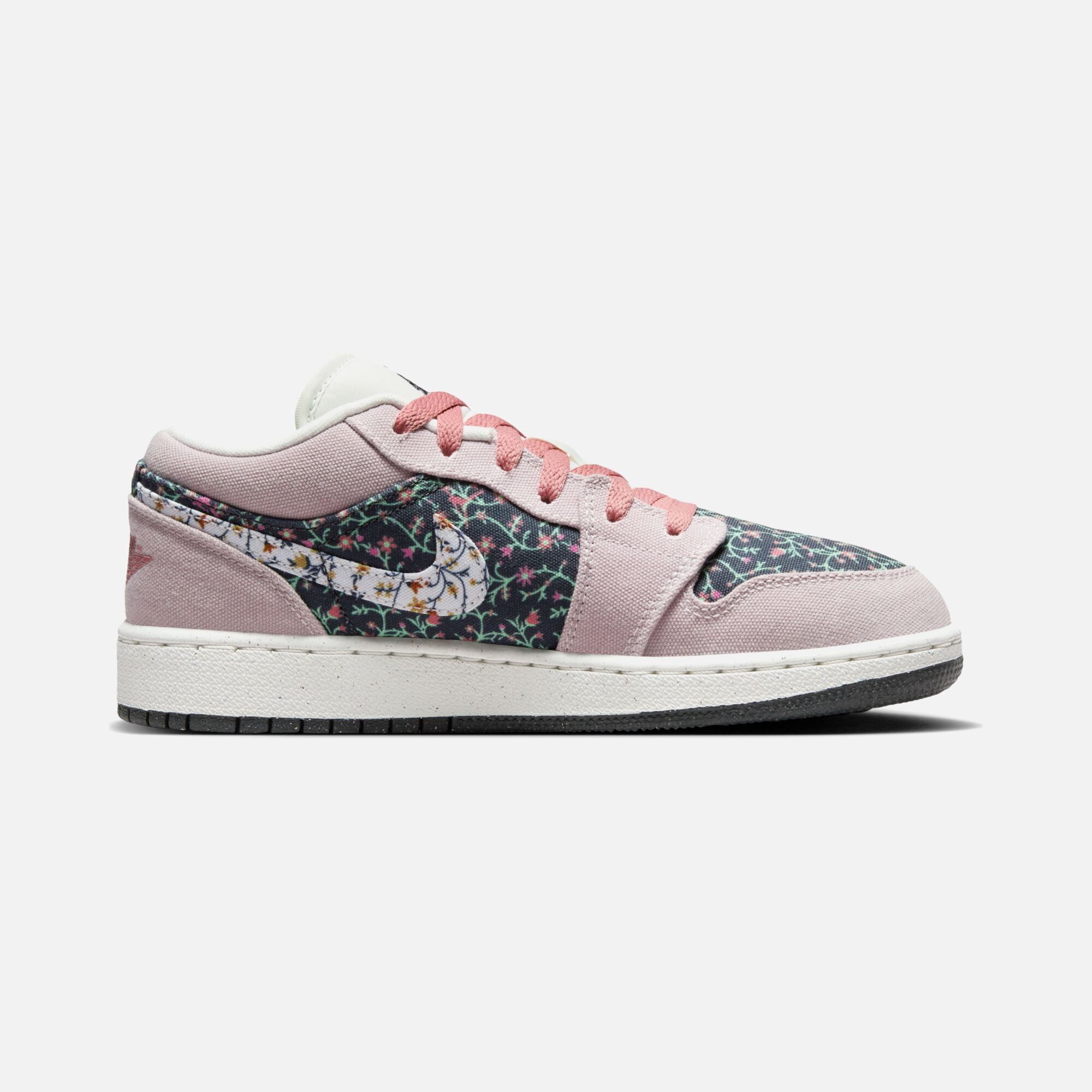 Nike Air Jordan 1 Low SE ''Floral Canvas Details'' (GS) Spor Ayakkabı