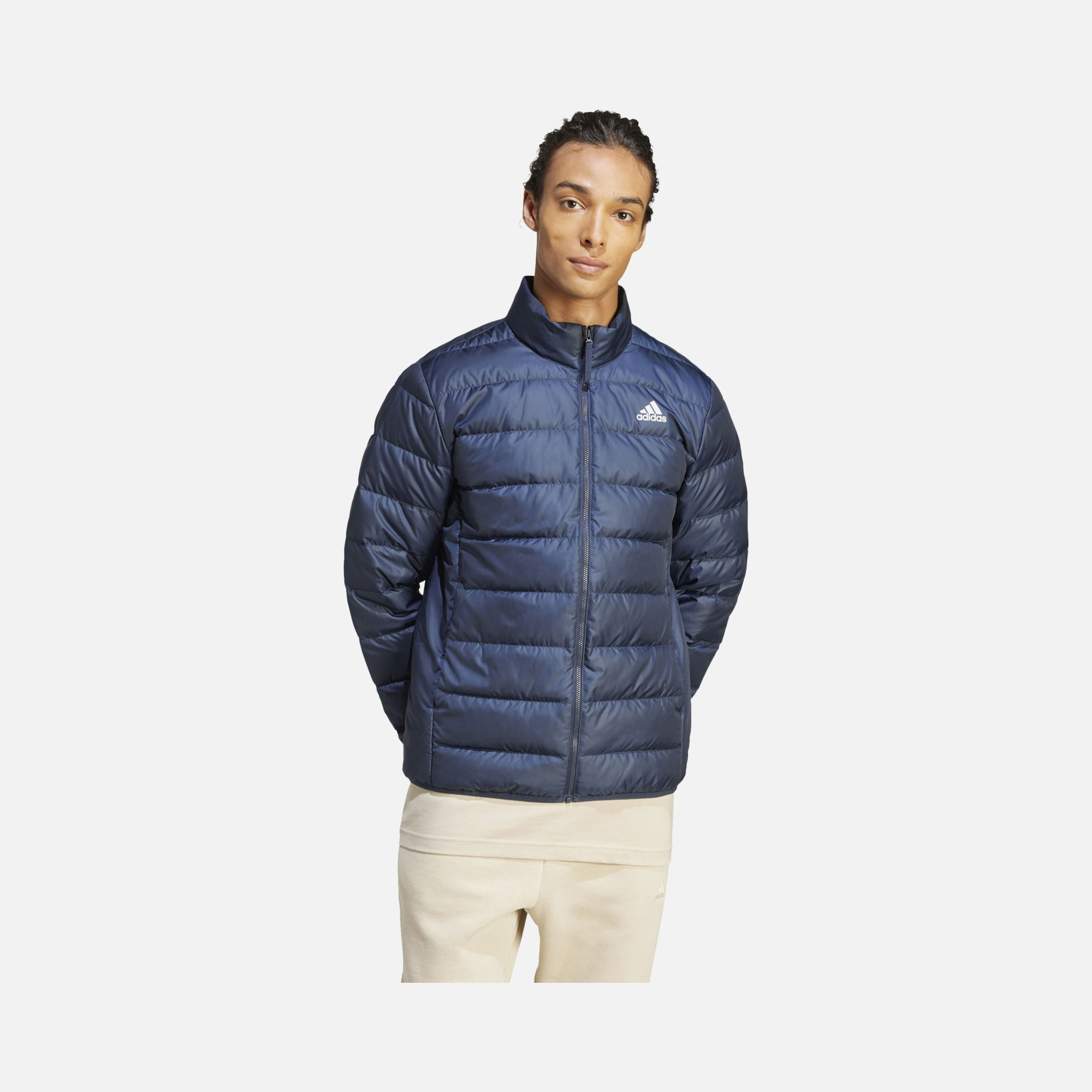 adidas Essentials Light Down Full-Zip FW23 Hoodie Erkek Ceket