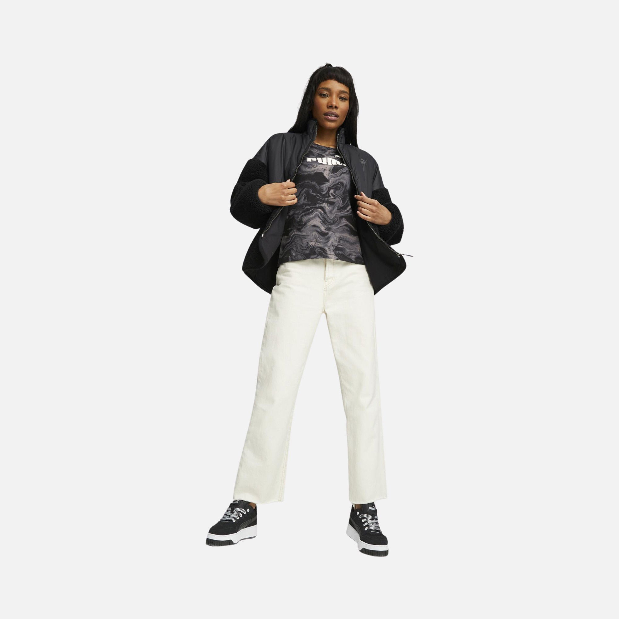 Puma Sportswear Sherpa Hybrid Full-Zip Kadın Ceket