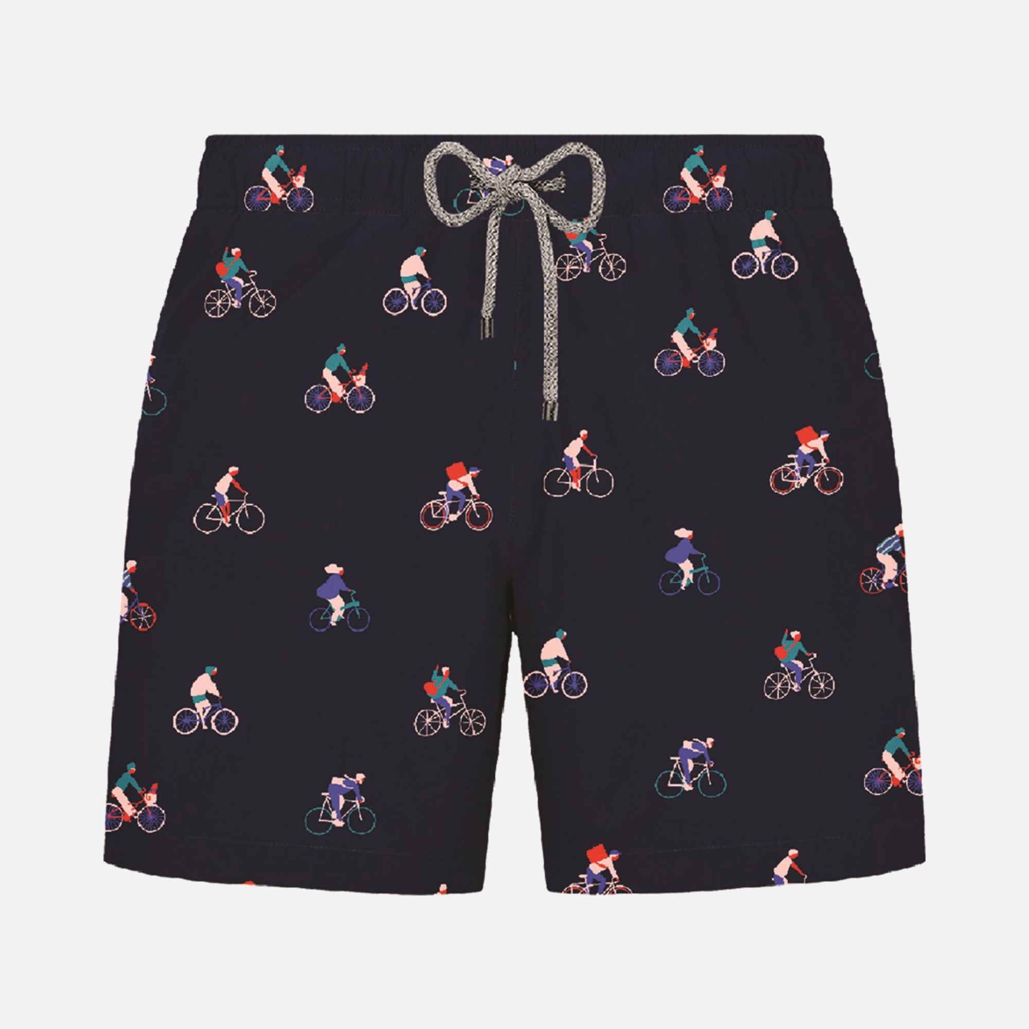 John Frank All Over Bikers Printing Erkek Şort Mayo