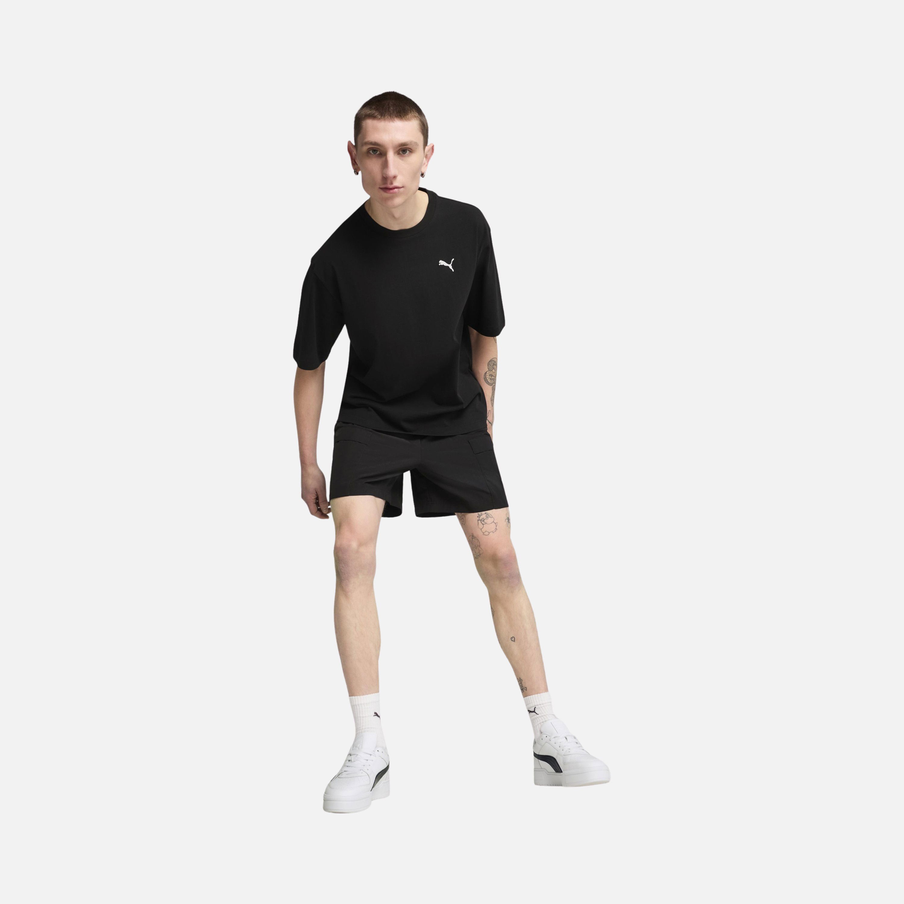 Puma Sportswear Essentials Wardrobe Boxy Short-Sleeve Erkek Tişört