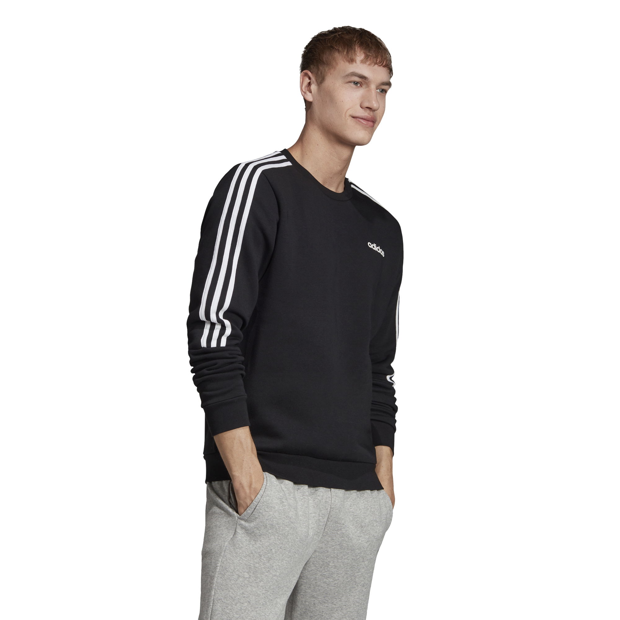 adidas 3-Stripes Crew Erkek Sweatshirt