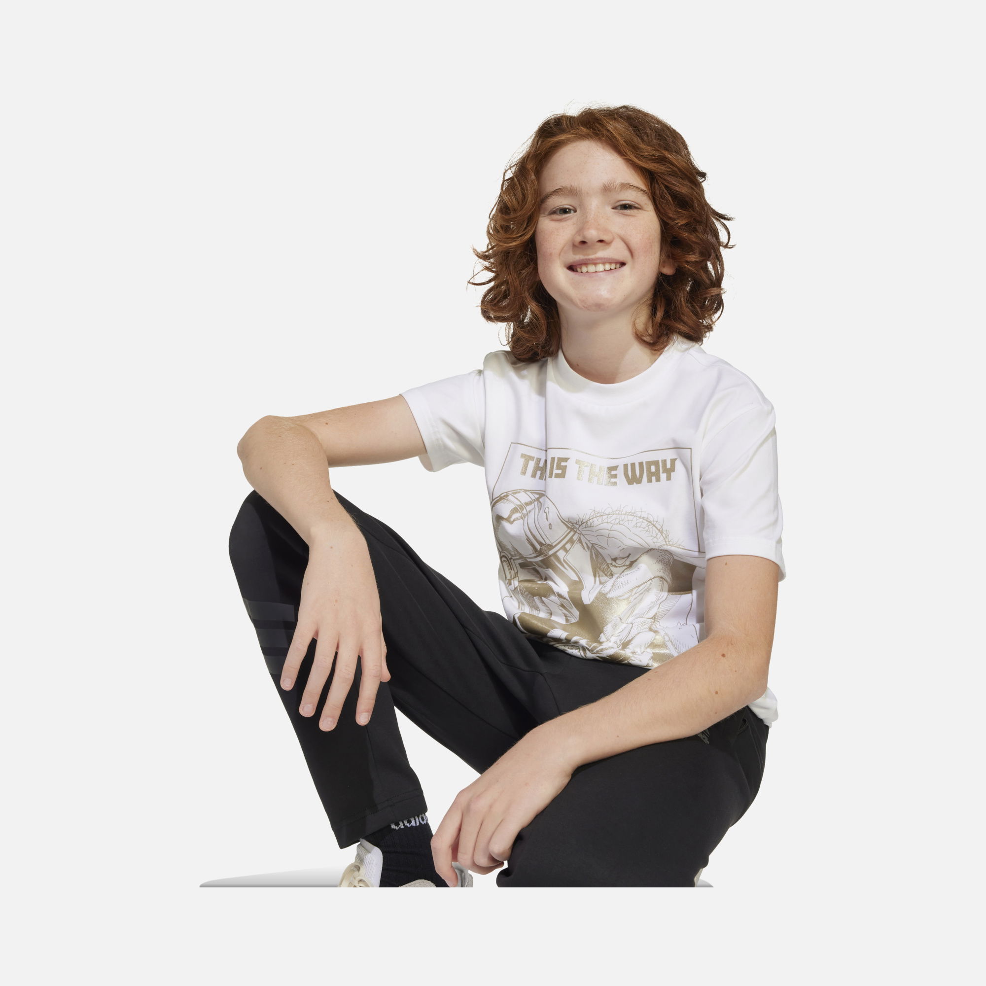 adidas Sportswear X Star Wars The Mandalorian Graphic Short-Sleeve Çocuk Tişört