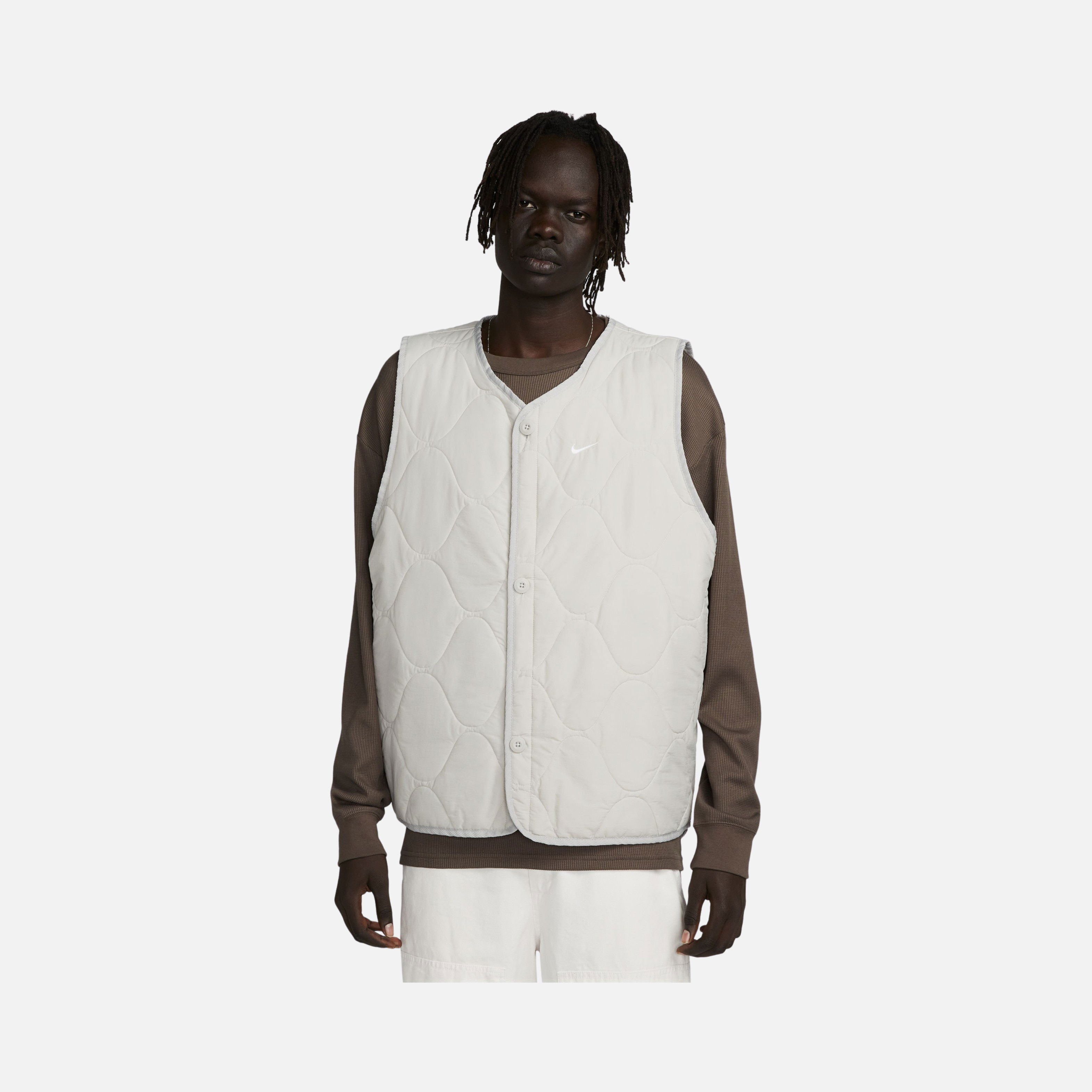 Nike Life Woven Insulated Military Quilted Full Button Erkek Yelek