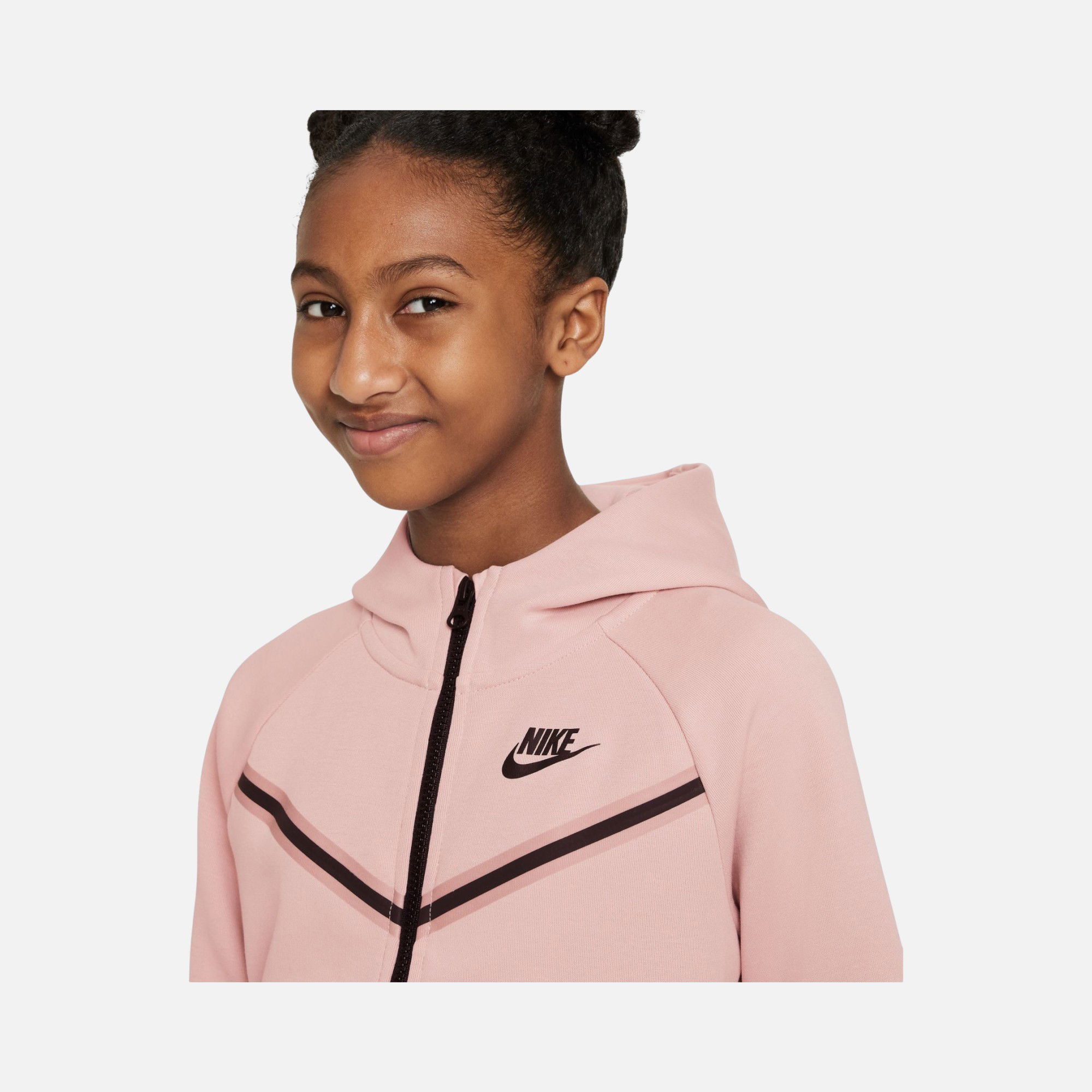 Nike Sportswear Tech Fleece Full-Zip Hoodie (Girls') Çocuk Sweatshirt